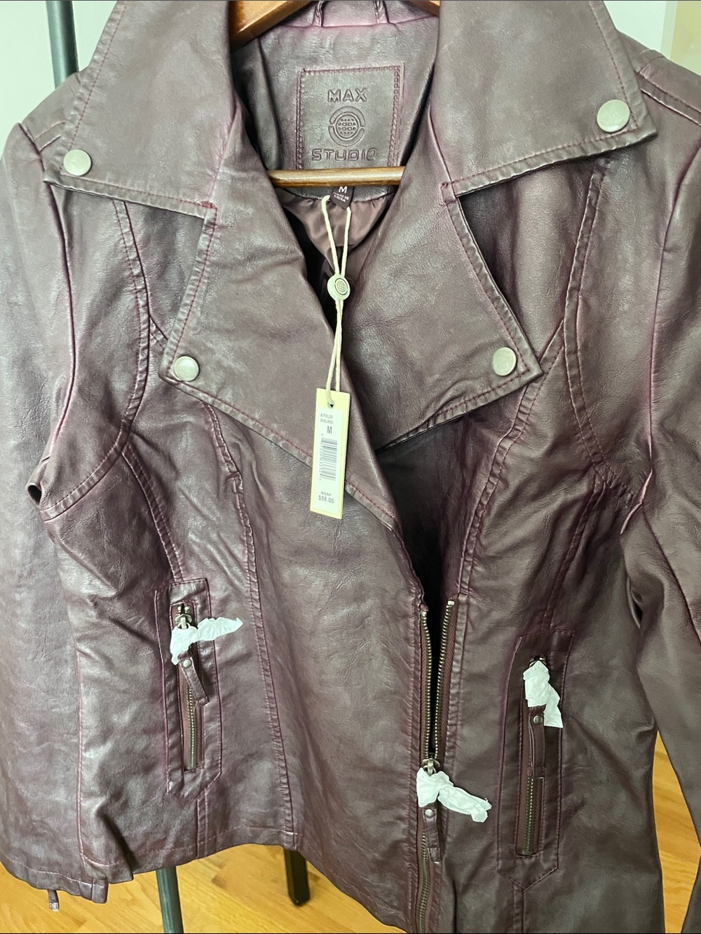 Eileen Fisher Charcoal Asymmetrical Zip Jacket - Picture 16 of 16